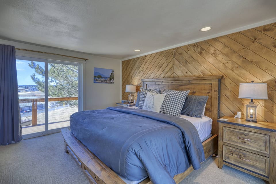 This king size suite has a massive walk in shower luxury linens and a patio walk out. This family friendly home has 4 bedrooms and 3 full bathrooms.