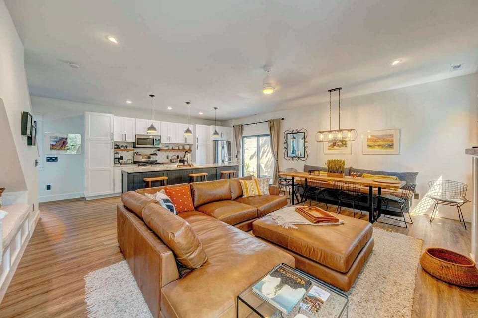 Generous seating and open space make it easy to relax or gather together.