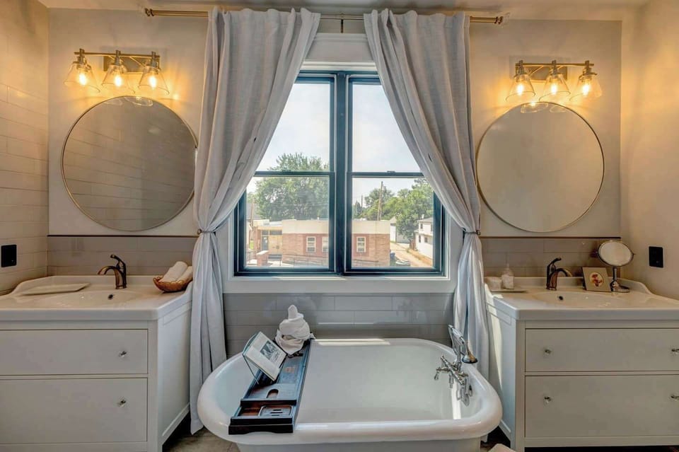 A bright, clean space with modern fixtures for a refreshing start.