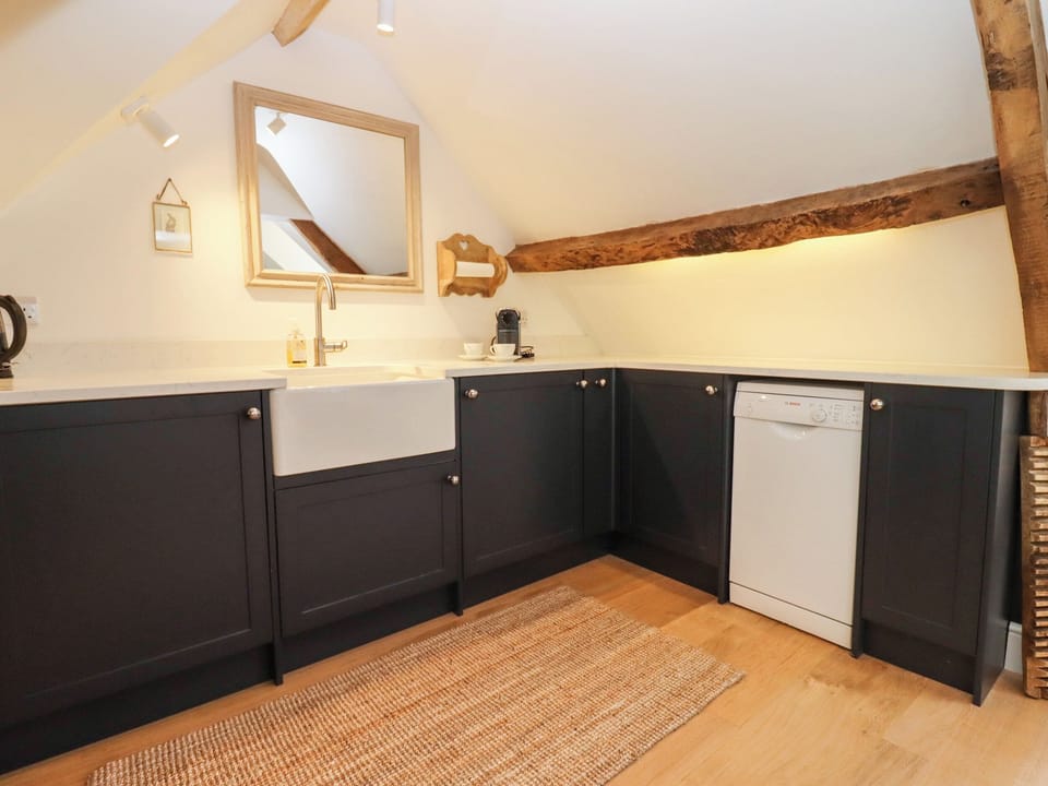 Fridge, dishwasher, electric kettle, toaster