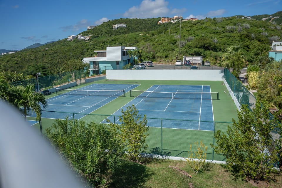 Complex offers 2 tennis courts. 