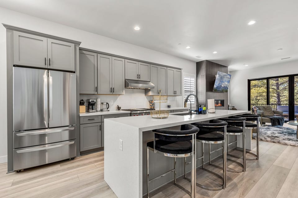 House, Multiple Beds, Patio, Mountain View (Cottonrose Flagstaff) | Private kitchen | Coffee/tea maker