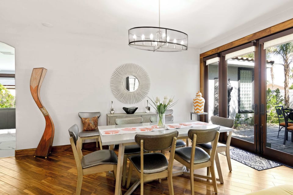Dining table with seating for 6