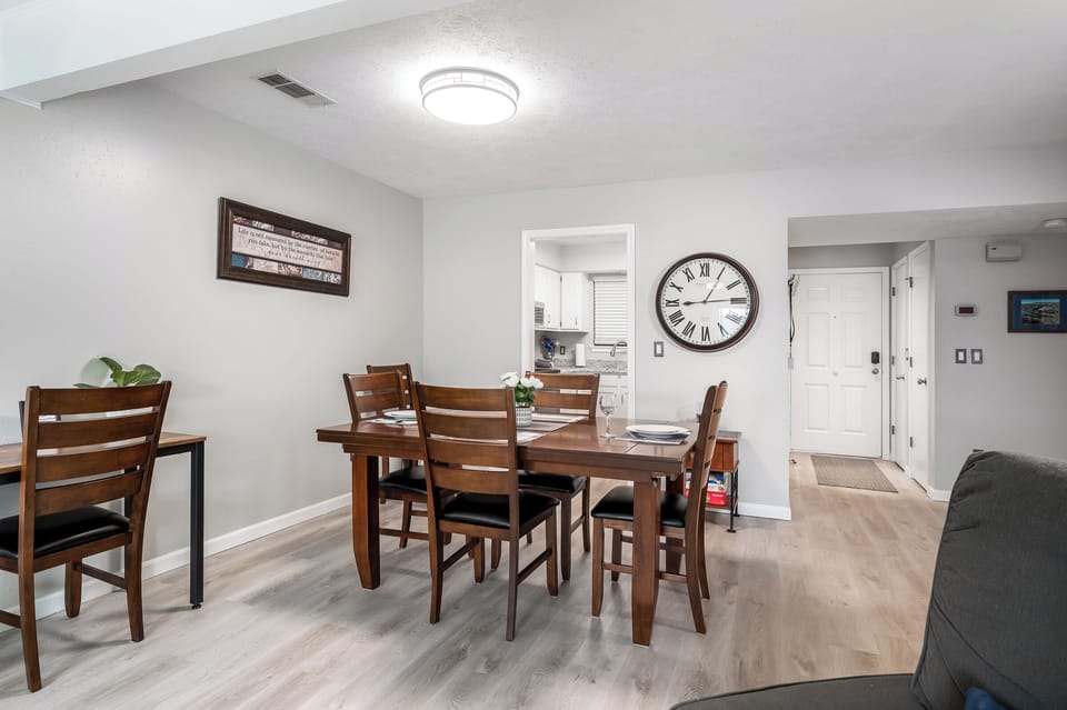 Unit 1 dining area and workspace