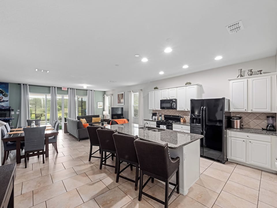 Gorgeous Kitchen with Basic Starter Essentials and Bar Stool Seating