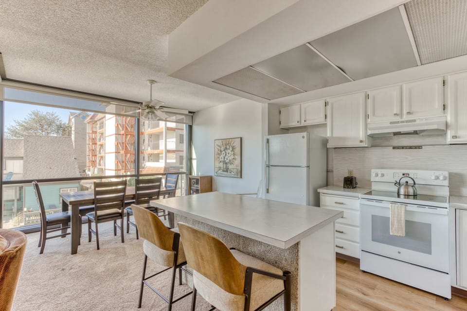 Fully equipped, functional kitchen with essential appliances—clean, practical, and perfect for home-cooked meals during your stay.