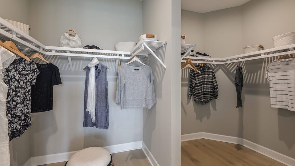 Huge walk-in closet in Master bedroom