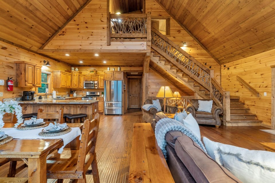 Beautifully Decorated Open Concept Living Area