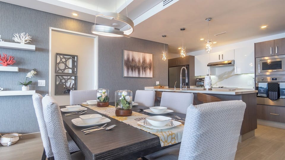The dining table for six