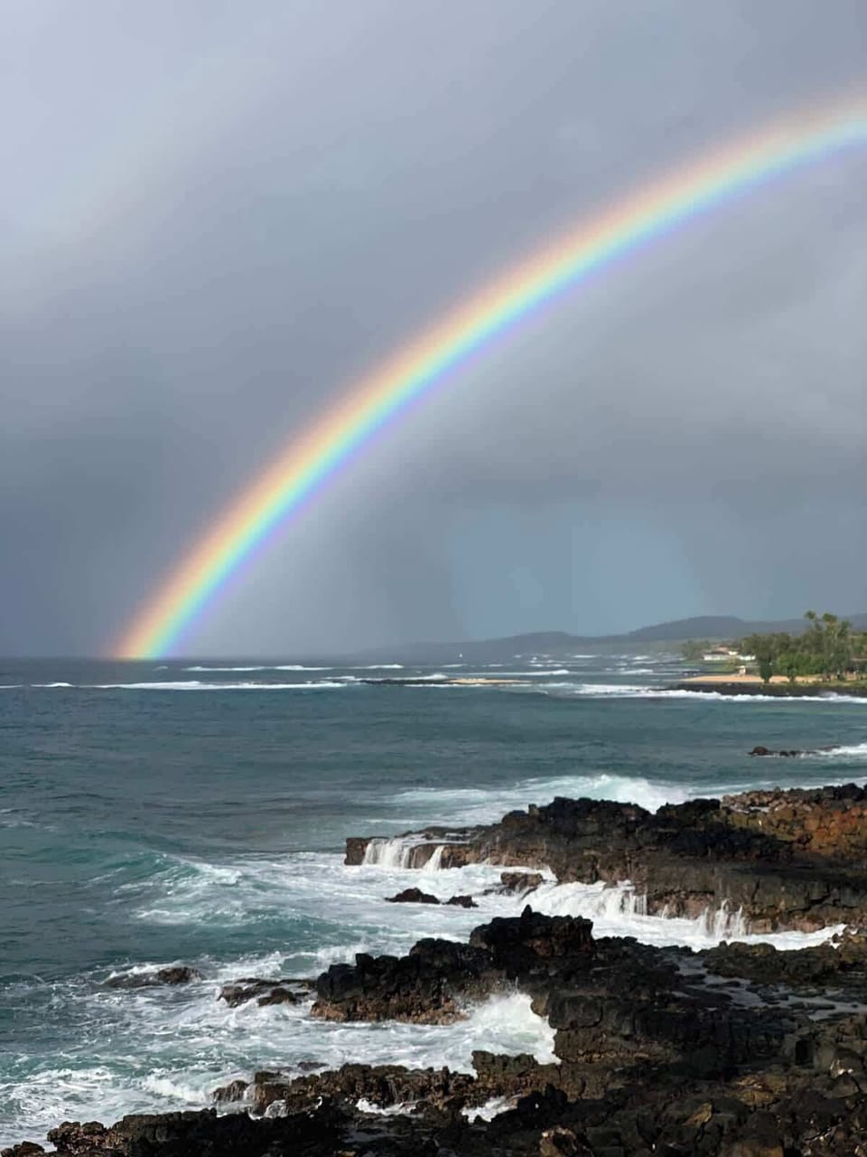 Rainbows on the Poipu Coastline
