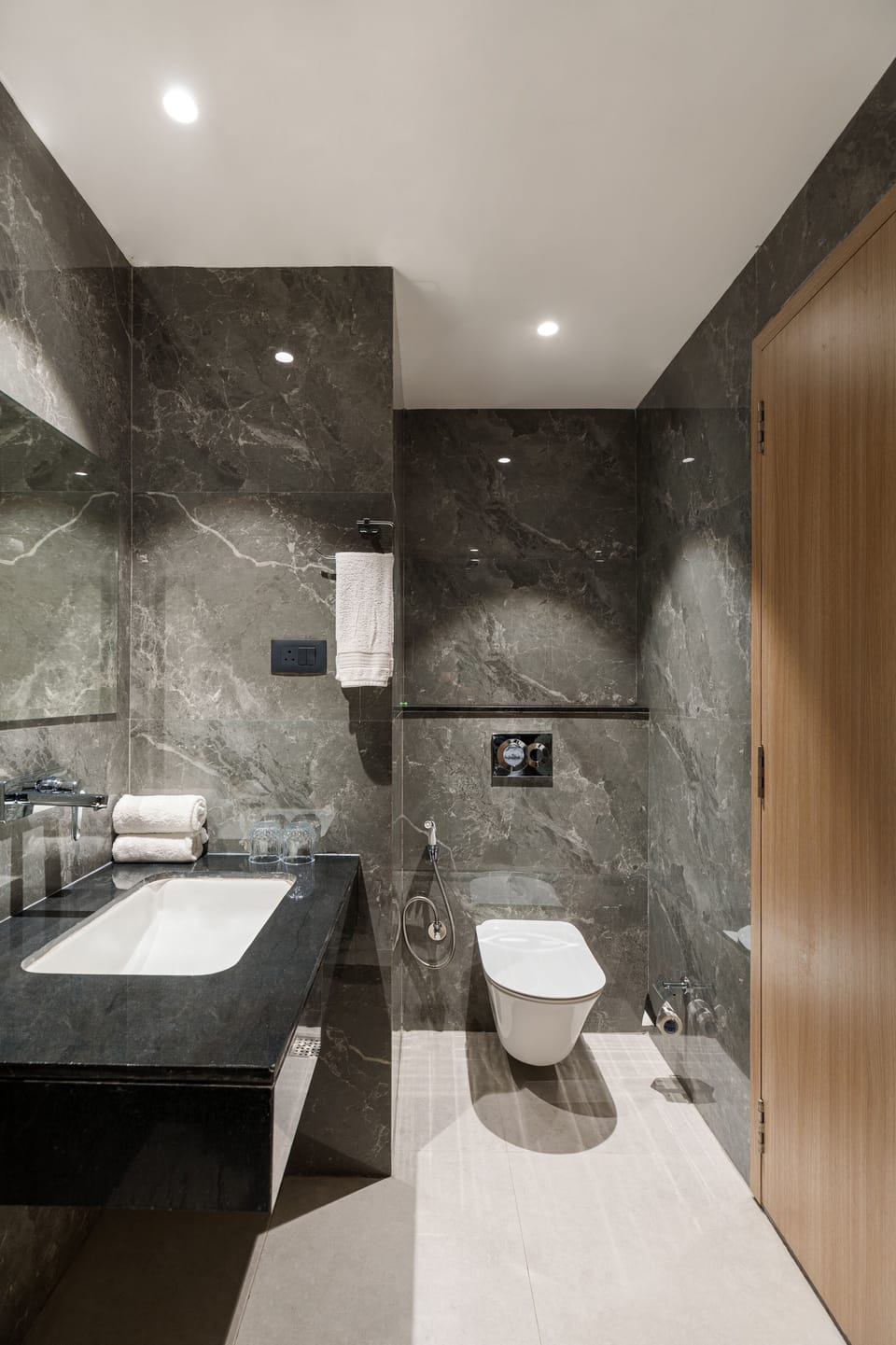 Double Room, City View | Bathroom | Shower, eco-friendly toiletries, towels, soap