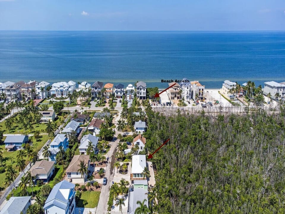 Bird’s eye view shows just how close you are to the sand and sea