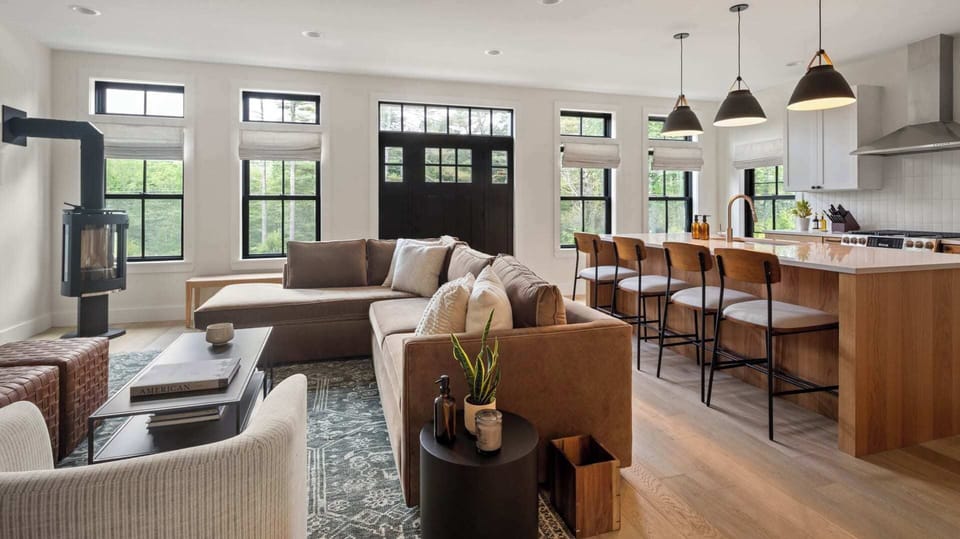 Unit 1 | Open Concept Living Room | XL Flat Screen TV | First Floor