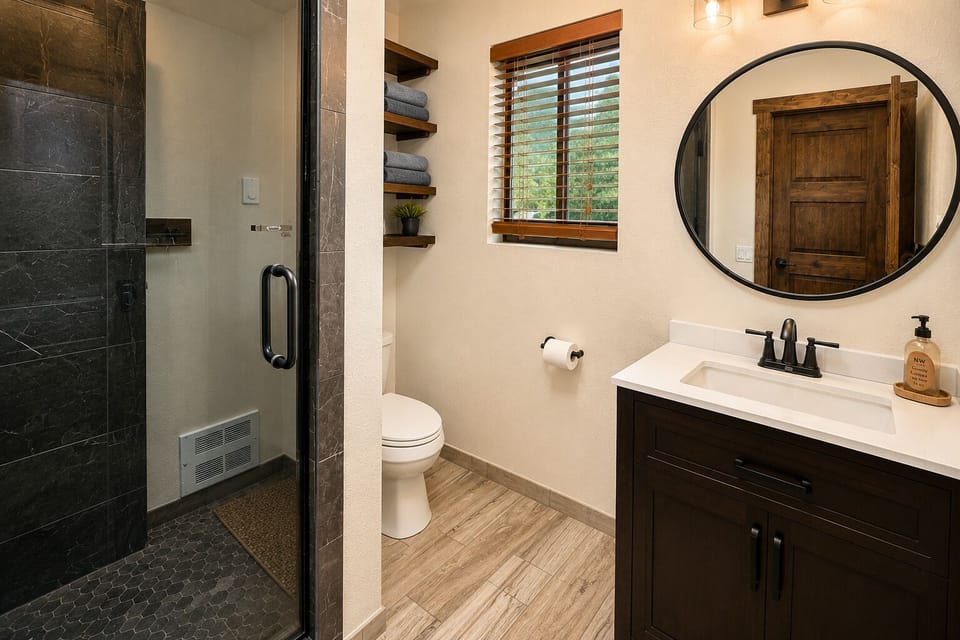 Main Bathroom with Shower