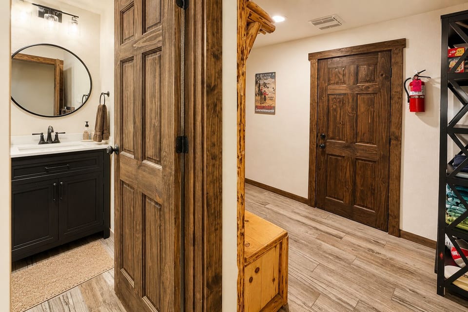Entry Hall and Main Bathroom Access