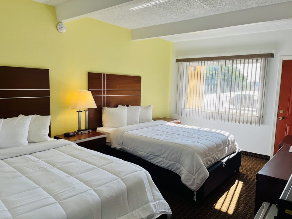 Handicap Energized Double Room 2 Queen | Desk, laptop workspace, blackout drapes, iron/ironing board