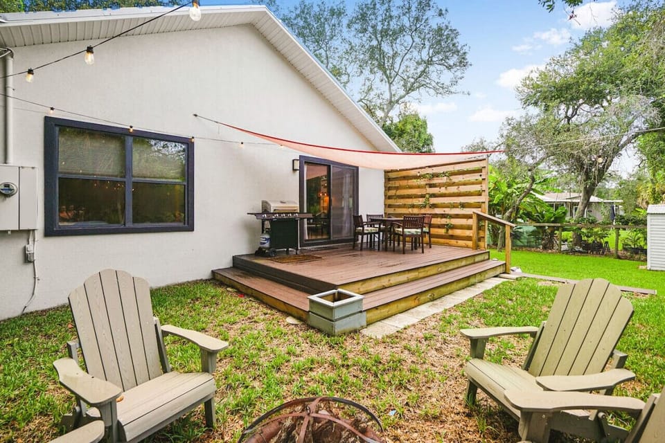 From BBQs to cozy evenings, our backyard is the perfect spot for all your outdoor activities
