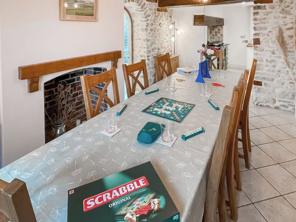 Dining Area | The Farmhouse - Ley Farm, Yarcombe