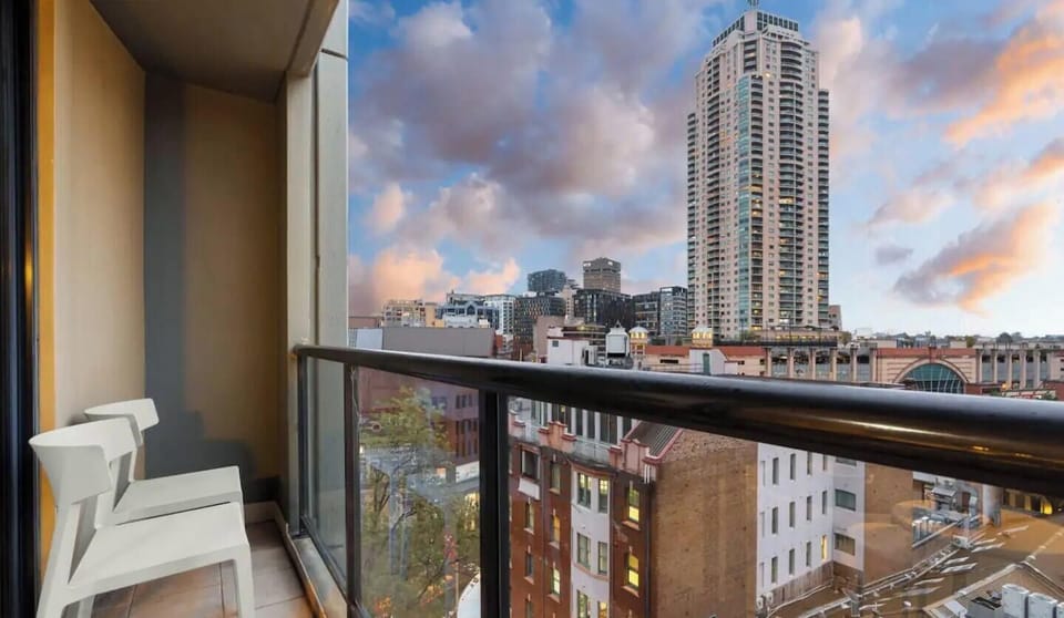 Enjoy a breath of fresh air from the balcony