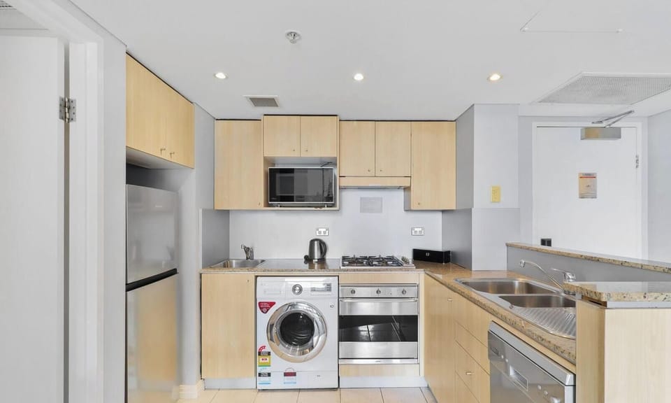 Functional kitchen with essential appliances