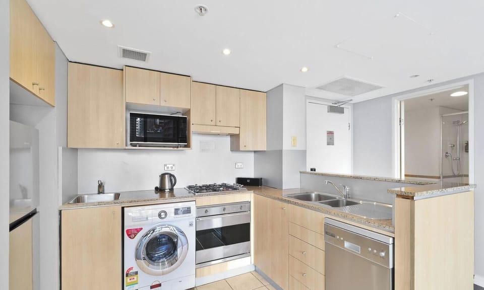 Functional kitchen with essential appliances