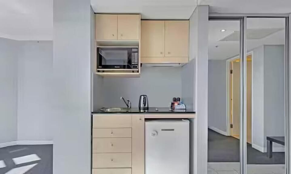 Functional kitchen with essential appliances