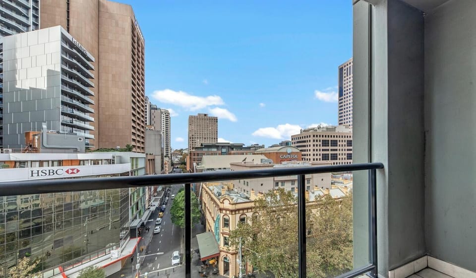 Enjoy a breath of fresh air from the balcony