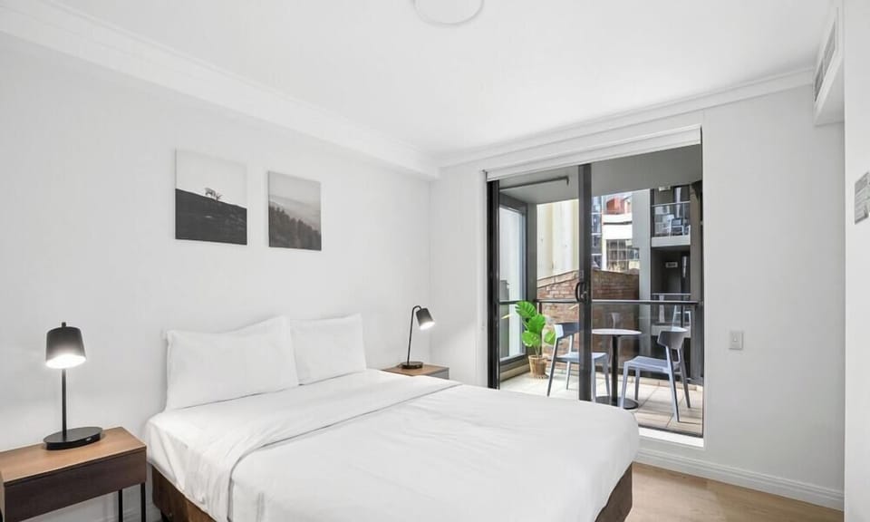 Comfortable sleeping space with clean linens provided