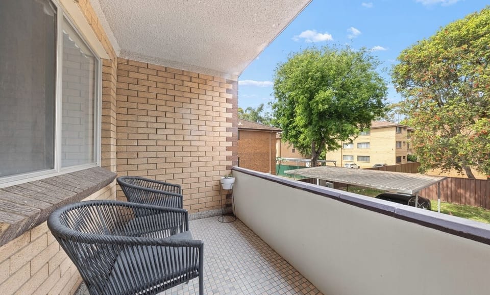 Private balcony with fresh air
