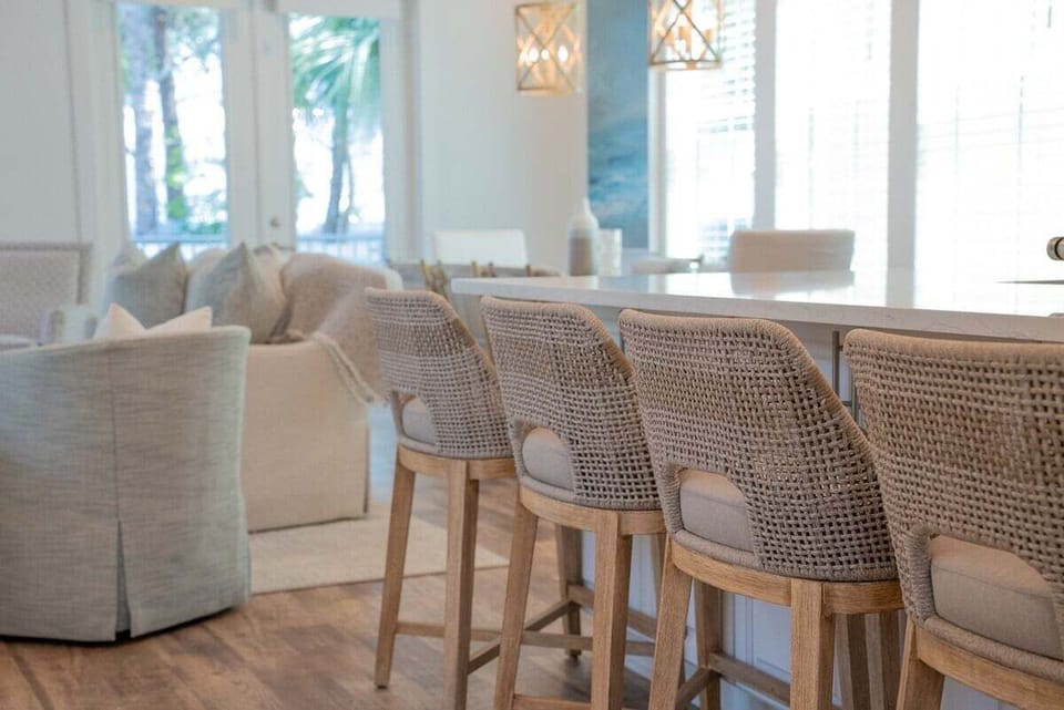 Comfortable, casual, and ready for morning coffee or evening wine.