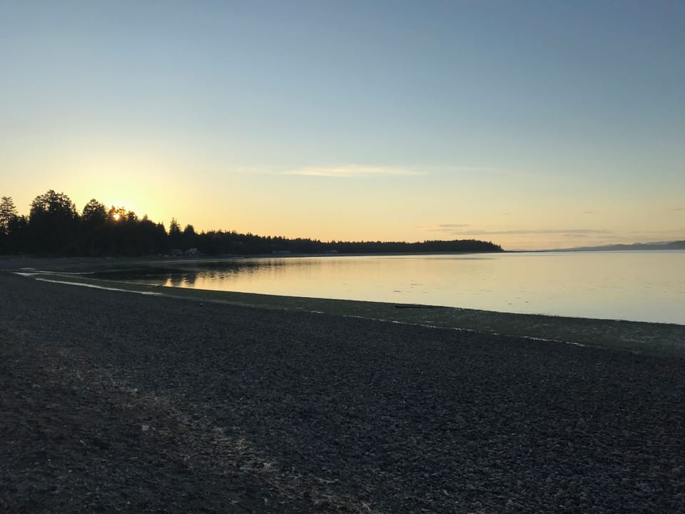 Sunset on Rathtrevor beach