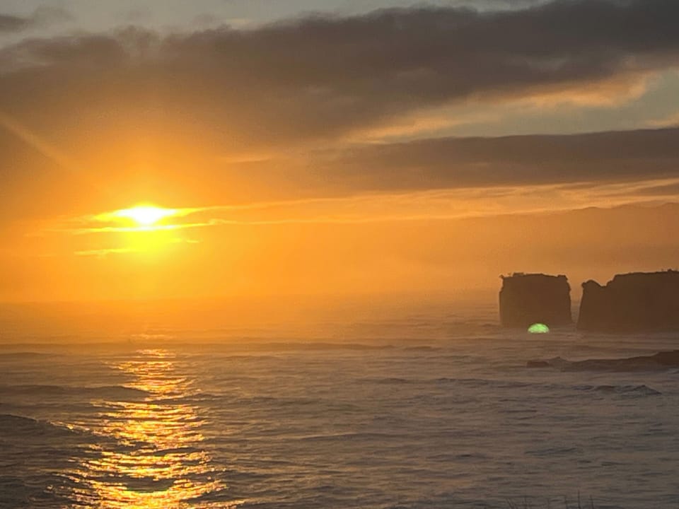 Spectacular sunrises. Photo taken from property