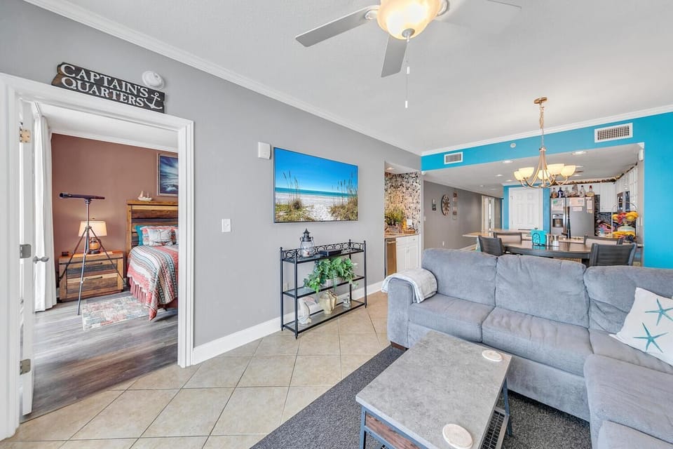 Condo, Multiple Beds (Majestic Beach Towers 2-404) | Living area | TV