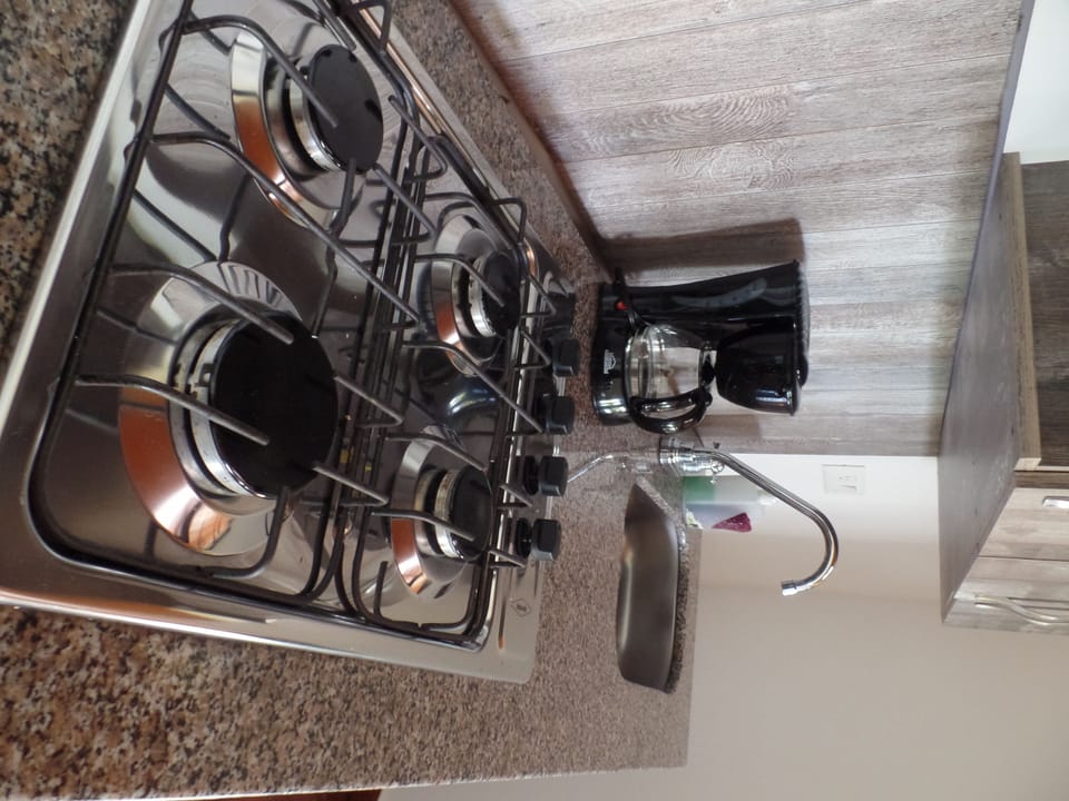 Fridge, dishwasher, cookware/dishes/utensils