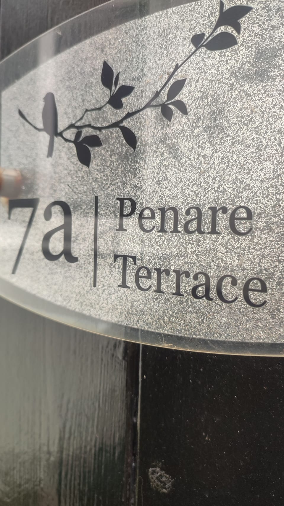 The entrance is around the corner from Penare Tce in the back lane.