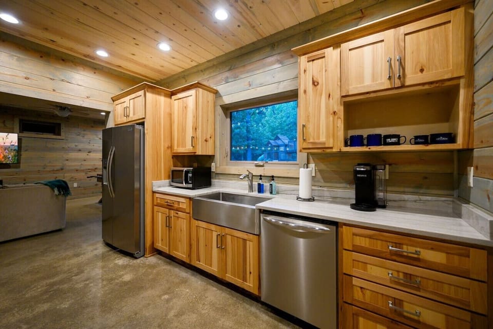 From cupboards to appliances, every detail is designed for convenience and charm.