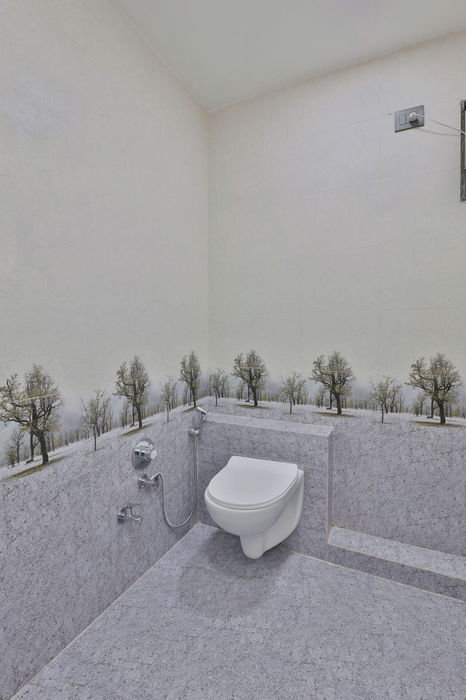 Shower, towels, soap, shampoo