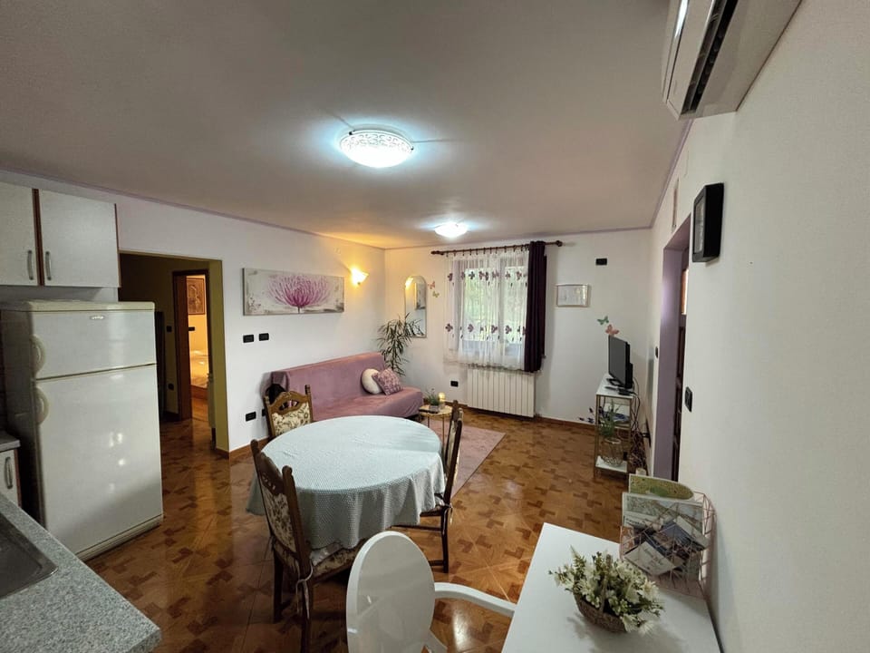 Apartment | Living area | 60-cm flat-screen TV with satellite channels