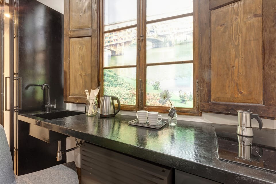 Studio | Private kitchenette | Full-size fridge, oven, stovetop, electric kettle