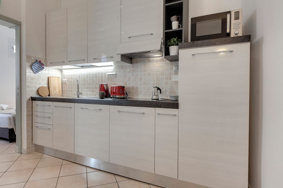 Apartment | Private kitchenette | Full-size fridge, microwave, dishwasher, electric kettle