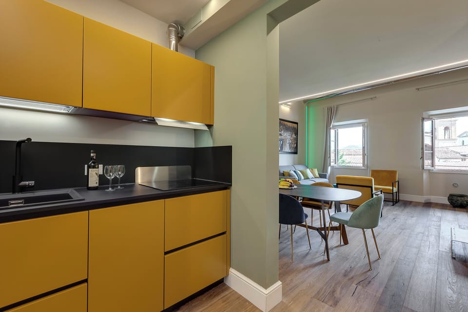 Apartment | Private kitchenette | Fridge, microwave, oven, dishwasher