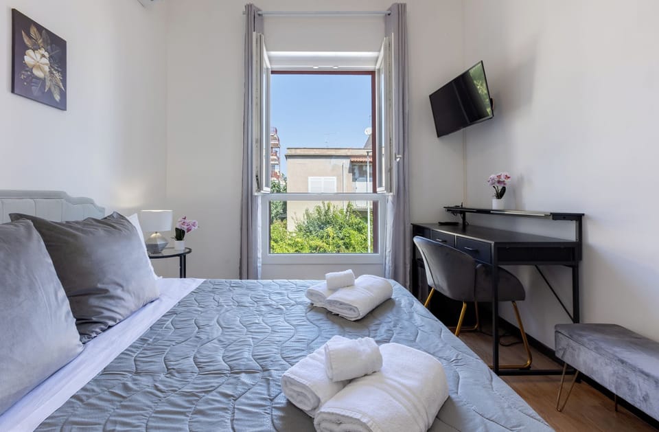 Deluxe Quadruple Room, Garden View | View from room