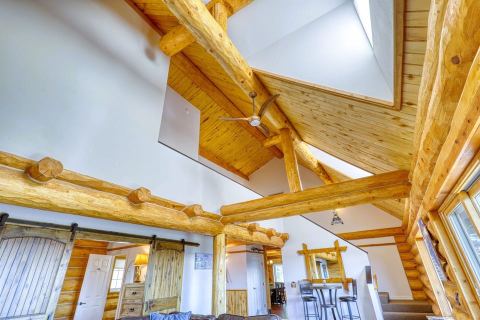 Beautiful vaulted ceiling