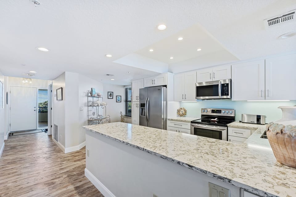 Plenty of counter space for preparing and serving your favorite meals,