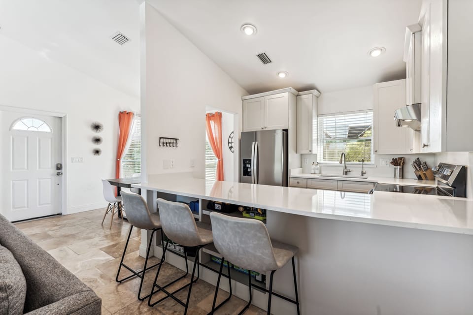 Kitchen area on pool side.
