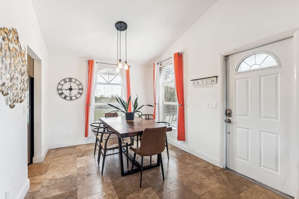 Dining area on garden side.