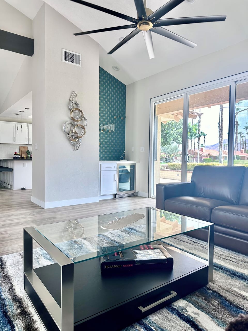 Contemporary, stylish furnishings throughout the home.