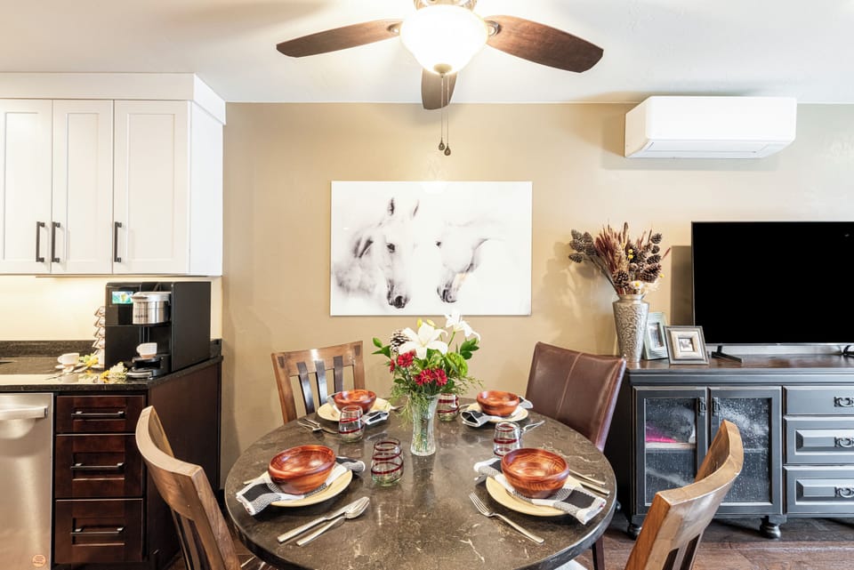 Dining area with seating for four