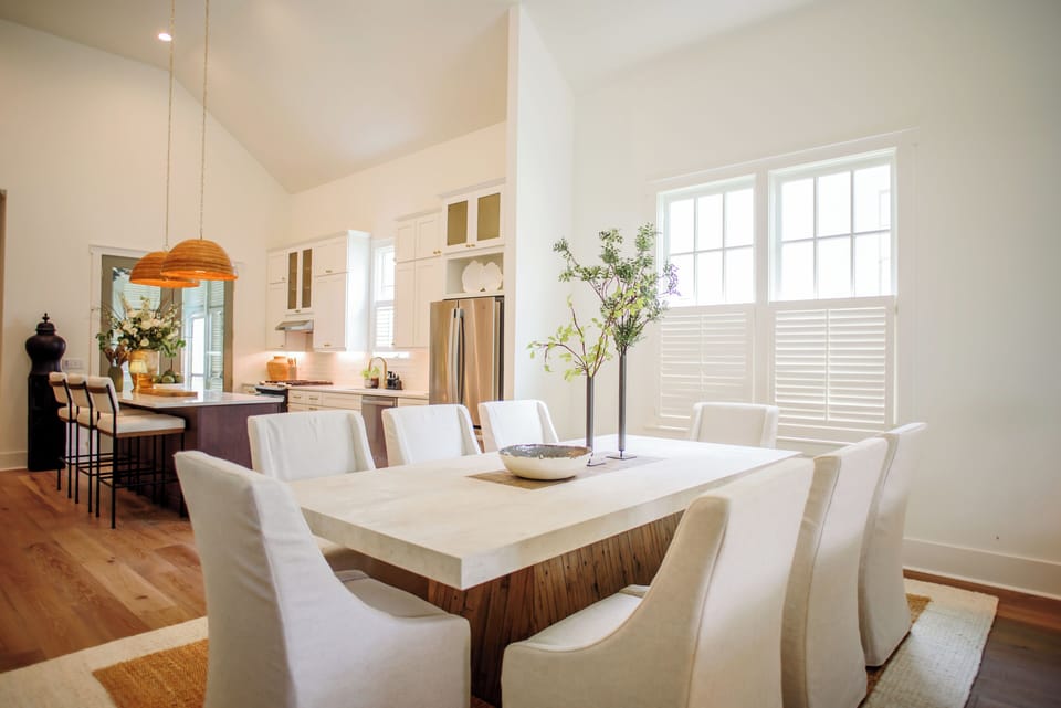 Dining area with kitchen