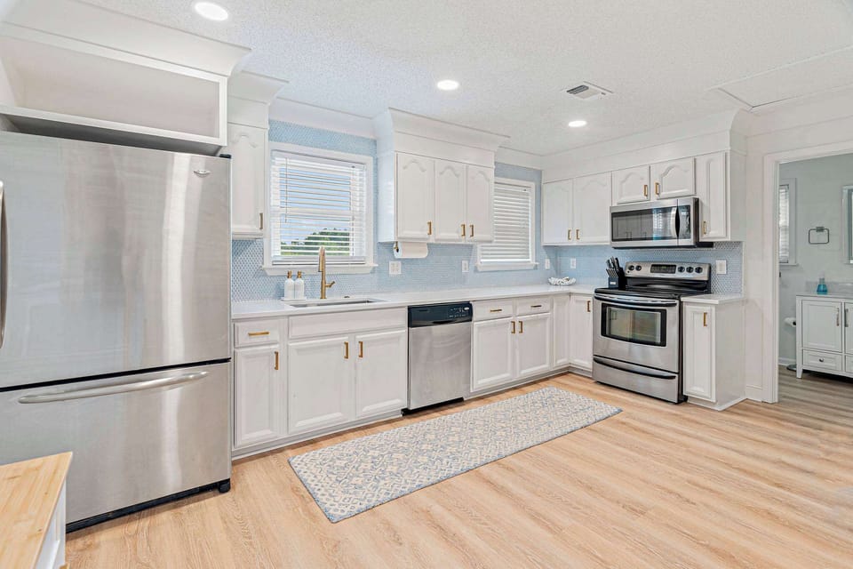 High-end stainless appliances